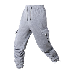 Men's Joggers Pants Loose Drawstring Long Pants Men Multi-pocket Sweatpants Casual Cargo Trousers For Men Fitness
