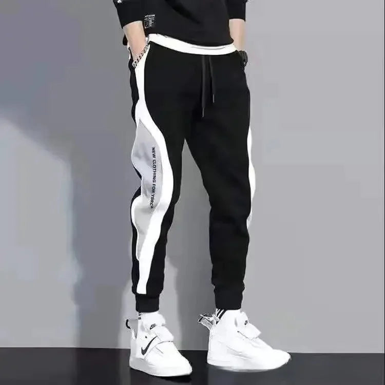 Summer Thin Men's Korean Style Trendy Brand Casual Pants Plus Size Bunched Feet Sweatpants Loose Fit Versatile Pants For Men