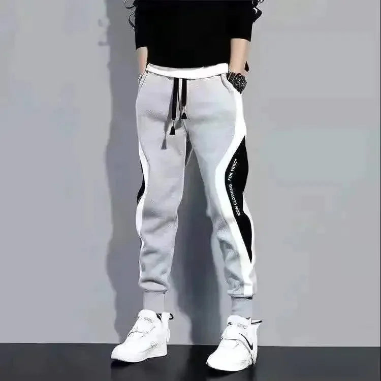 Summer Thin Men's Korean Style Trendy Brand Casual Pants Plus Size Bunched Feet Sweatpants Loose Fit Versatile Pants For Men